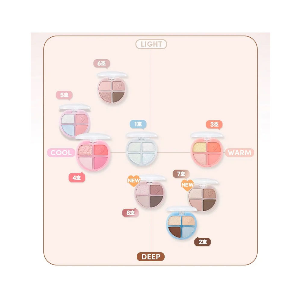 COLORGRAM Tintin Dory Eyeshadow Palette - Peaches&Creme Shop Korean Skincare Malta