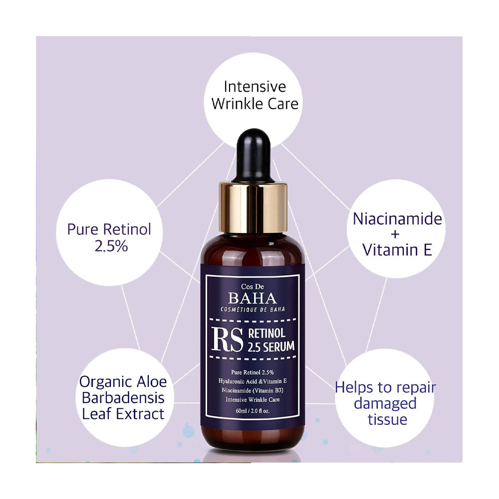 Cos De BAHA RS Retinol 2.5 Serum - Peaches&Creme Shop Korean Skincare Malta