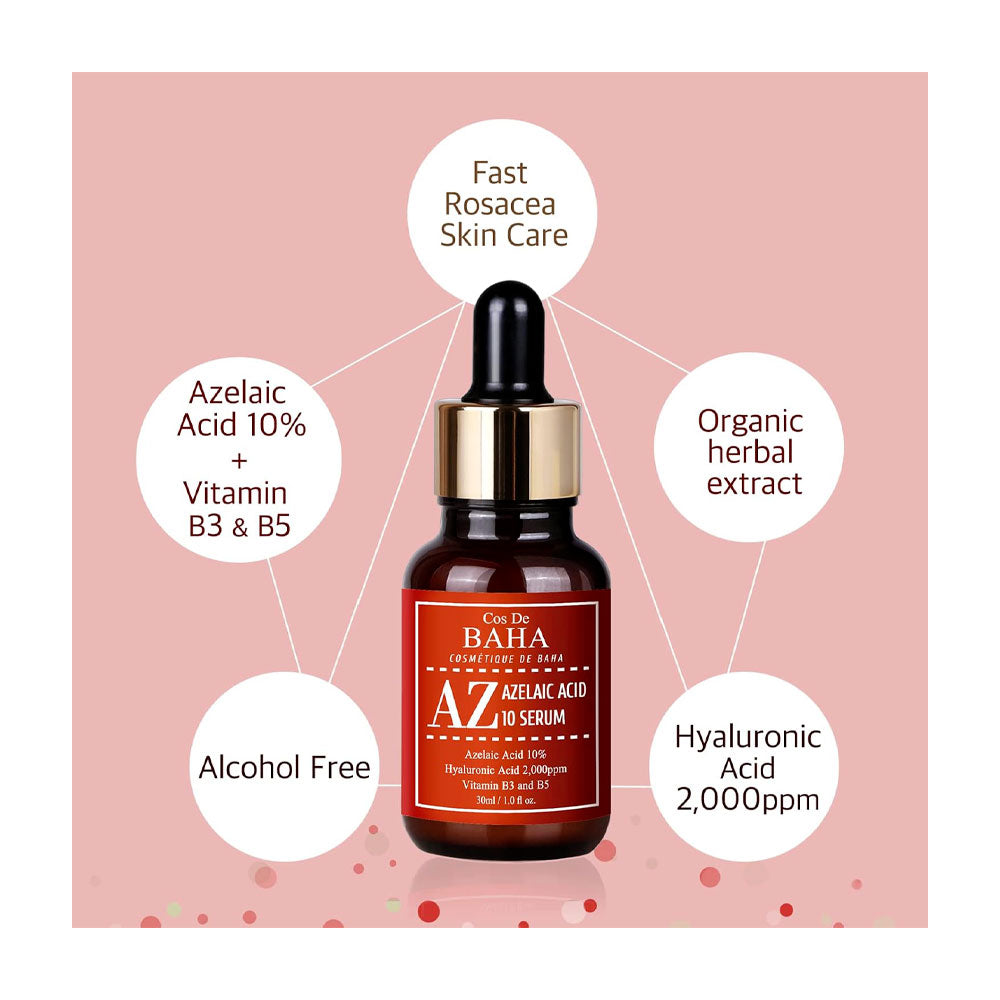 COS DE BAHA AZ Azelaic Acid 10 Serum - Peaches&Creme Shop Korean Skincare Malta