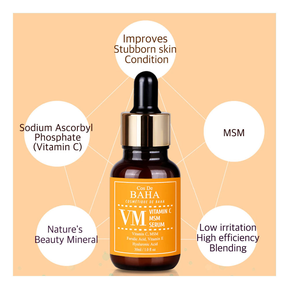 COS DE BAHA VM Vitamin C MSM Serum - Peaches&Creme Shop Korean Skincare Malta