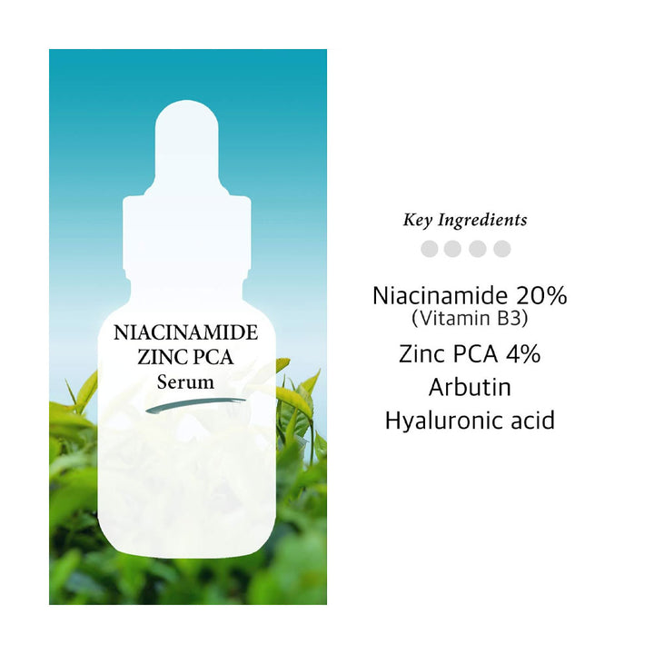 COS DE BAHA NZ Niacinamide Zinc PCA Serum - Peaches&Creme Shop Korean Skincare Malta