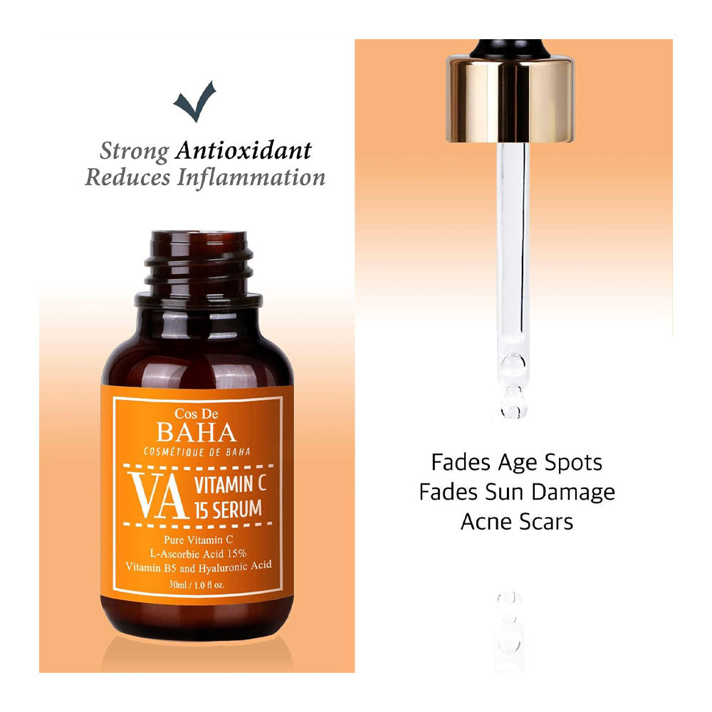 COS DE BAHA VA Vitamin C 15 Serum - Peaches&Creme Shop Korean Skincare Malta