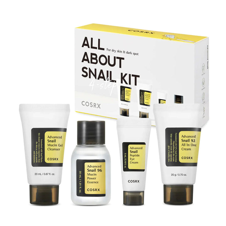 COSRX ALL ABOUT SNAIL KIT 4-step - Peaches&Creme Shop Korean Skincare Malta