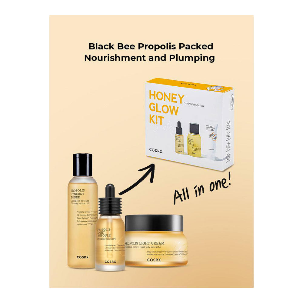 COSRX HONEY GLOW KIT- 3 step - Peaches&Creme Shop Korean Skincare Malta