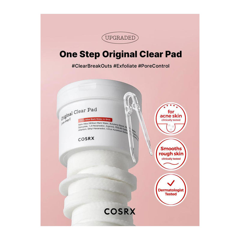 COSRX One Step Original Clear Pad - Peaches&Creme Shop Korean Skincare Malta