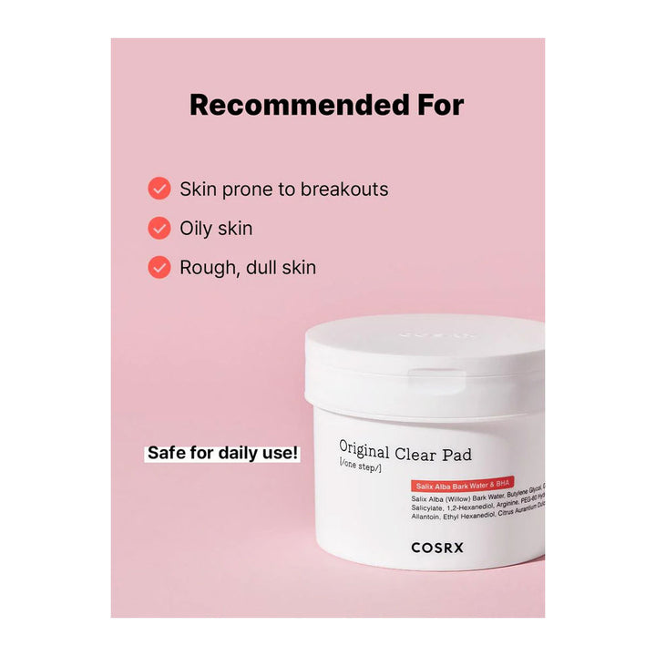 COSRX One Step Original Clear Pad - Peaches&Creme Shop Korean Skincare Malta