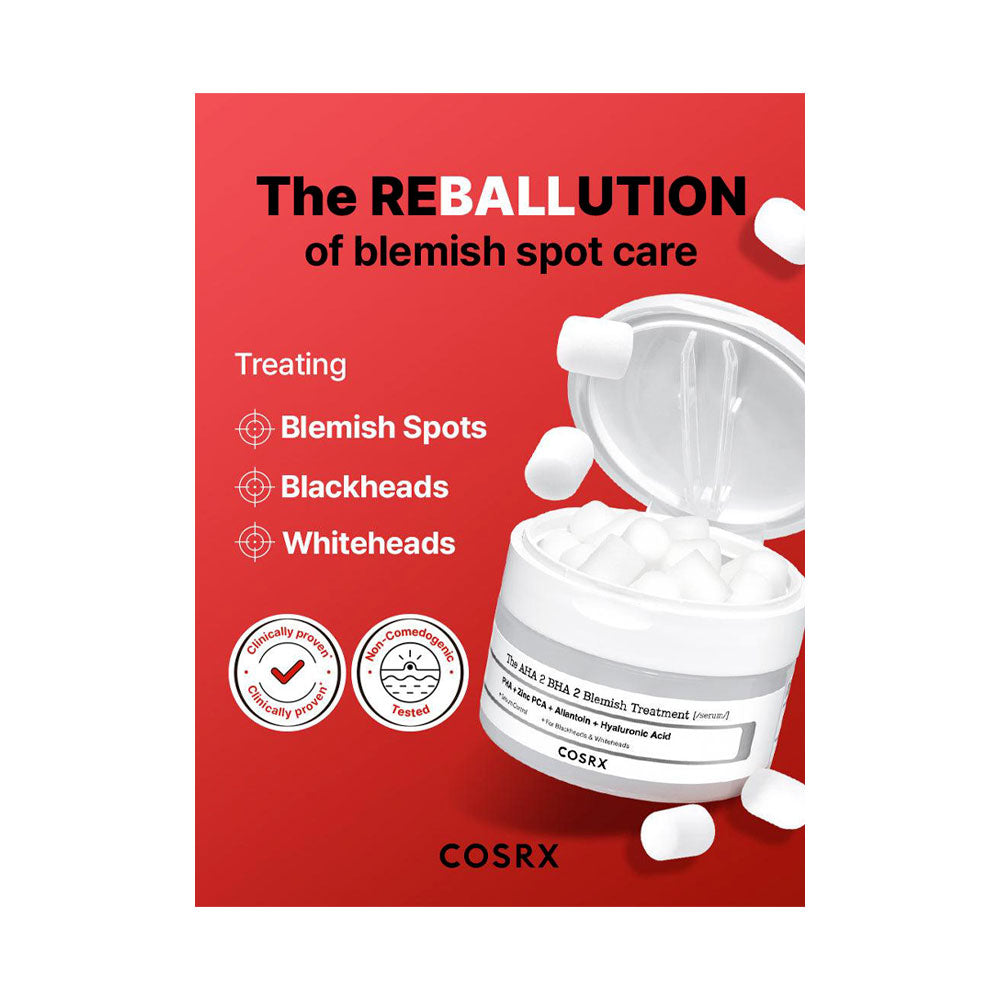 COSRX The AHA 2 BHA 2 Blemish Treatment Serum - Peaches&Creme Shop Korean Skincare Malta