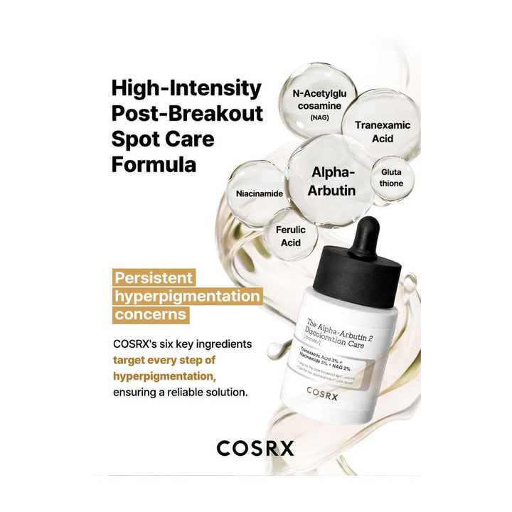 COSRX The Alpha-Arbutin 2 Discoloration Care Serum - Peaches&Creme Shop Korean Skincare Malta