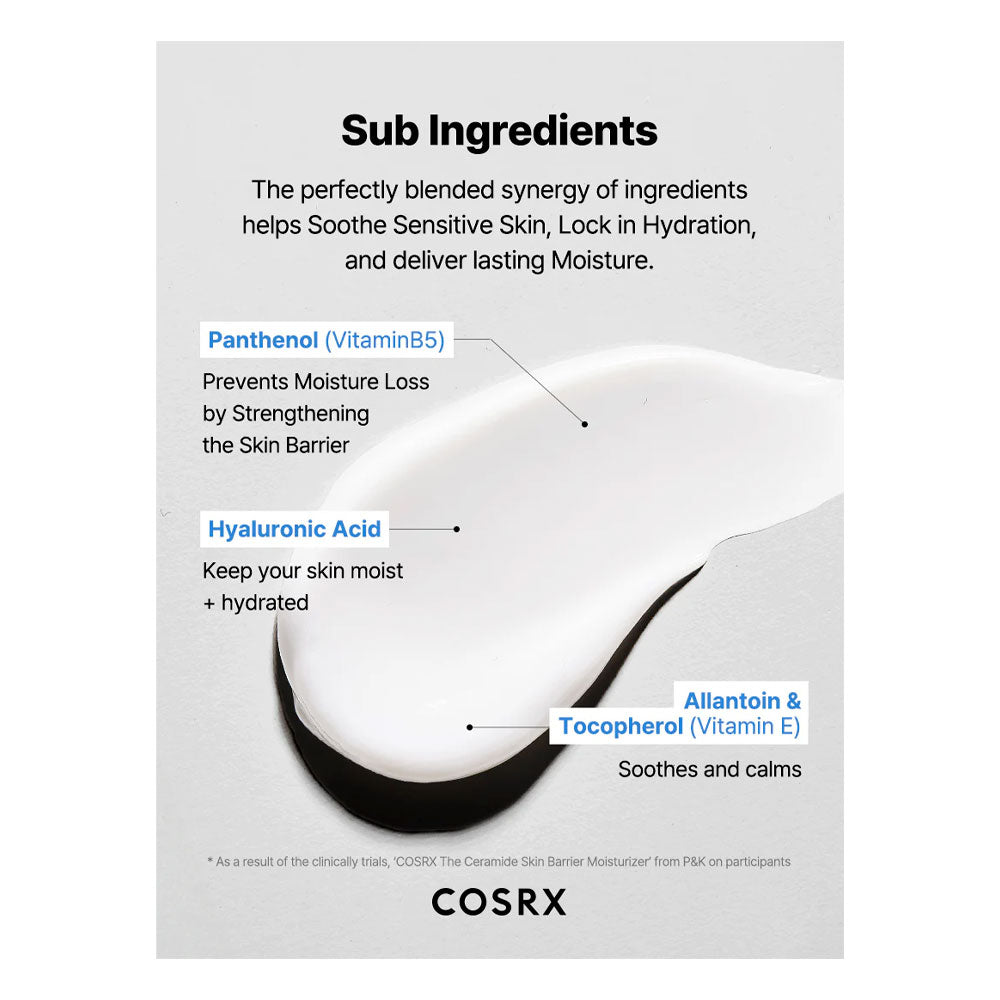 COSRX The Ceramide Skin Barrier Moisturizer - Peaches&Creme Shop Korean Skincare Malta