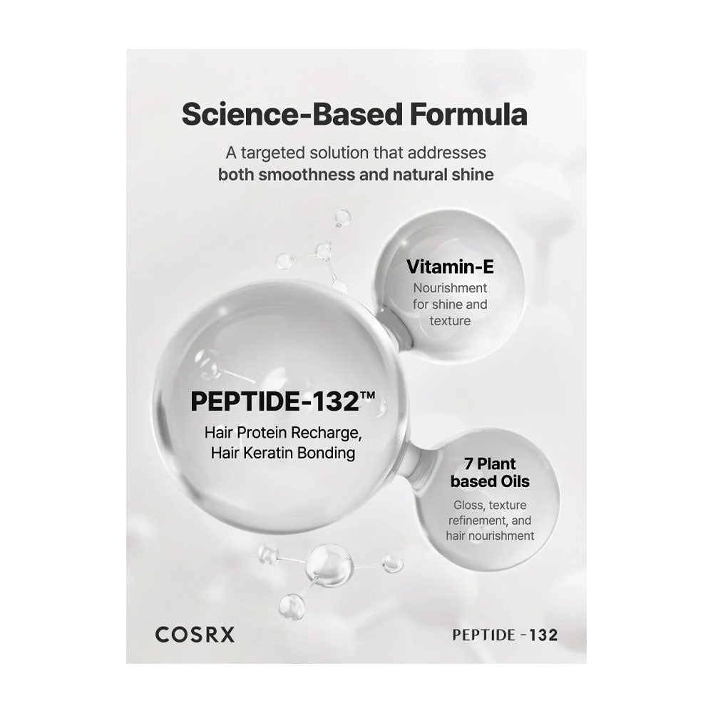 COSRX PEPTIDE-132 Ultra Perfect Hair Bonding Oil Serum - Peaches&Creme Shop Korean Skincare Malta