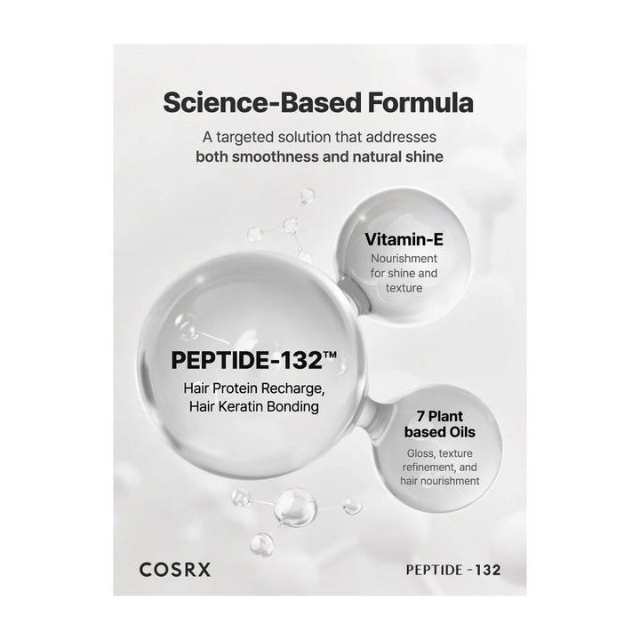 COSRX PEPTIDE-132 Ultra Perfect Hair Bonding Oil Serum - Peaches&Creme Shop Korean Skincare Malta