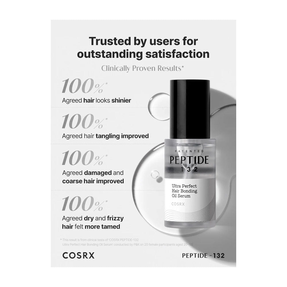 COSRX PEPTIDE-132 Ultra Perfect Hair Bonding Oil Serum - Peaches&Creme Shop Korean Skincare Malta