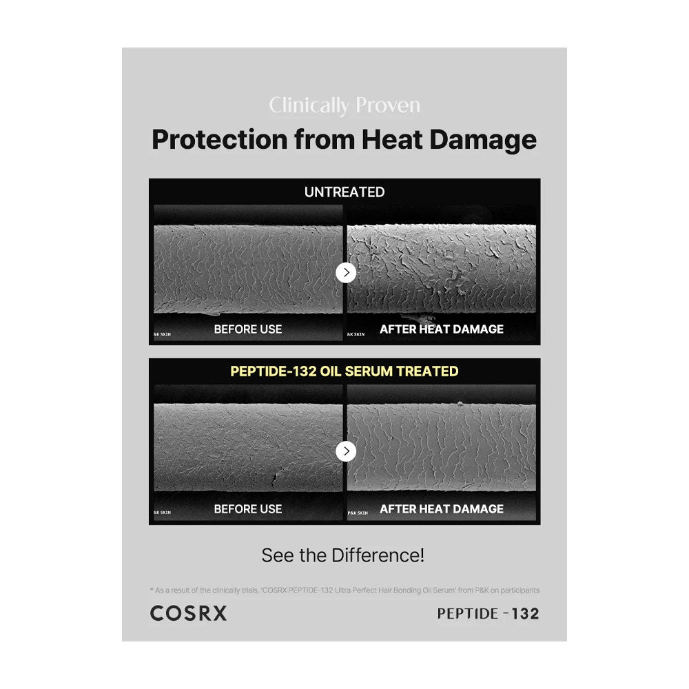 COSRX PEPTIDE-132 Ultra Perfect Hair Bonding Oil Serum - Peaches&Creme Shop Korean Skincare Malta