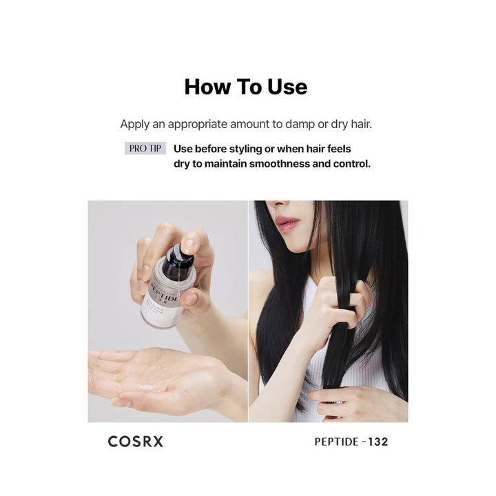 COSRX PEPTIDE-132 Ultra Perfect Hair Bonding Oil Serum - Peaches&Creme Shop Korean Skincare Malta