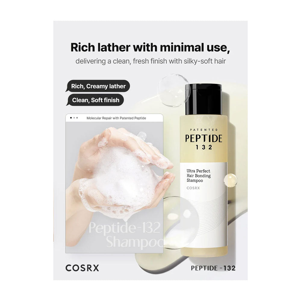 COSRX PEPTIDE-132 Ultra Perfect Hair Bonding Shampoo - Peaches&Creme Shop Korean Skincare Malta