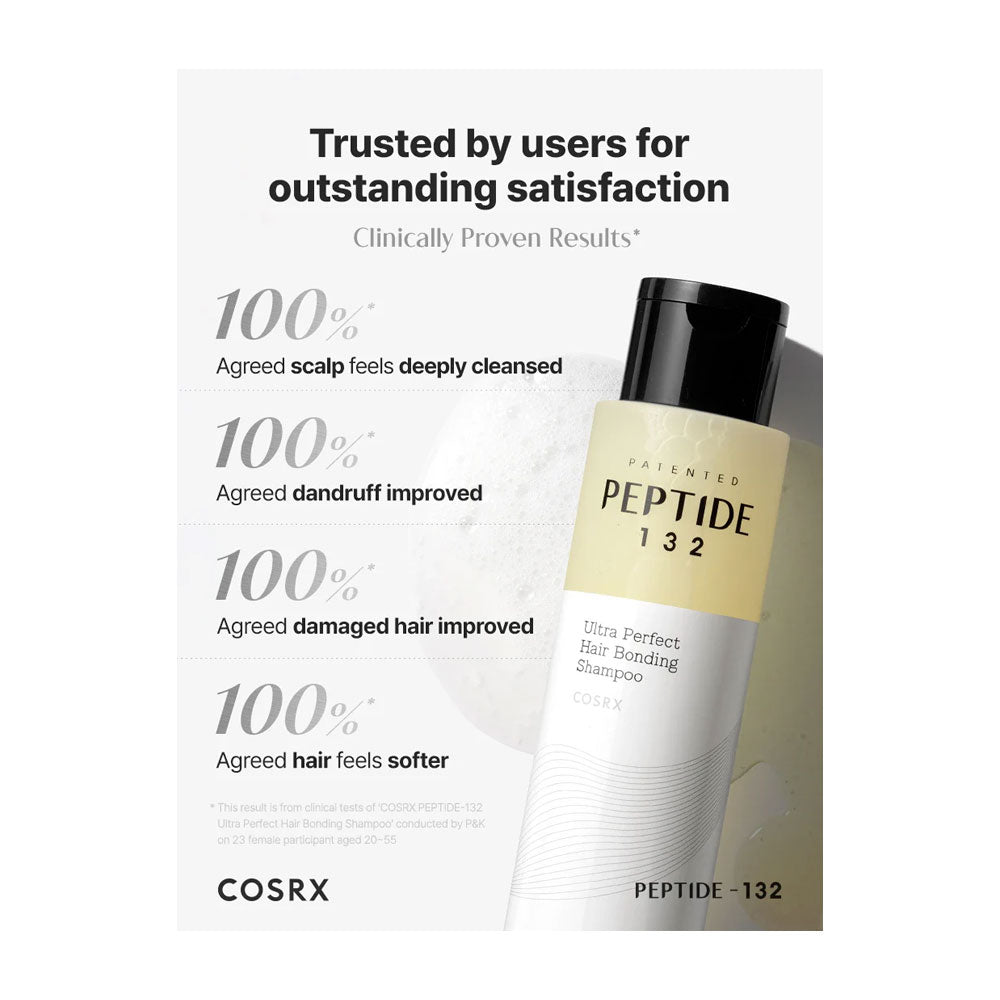 COSRX PEPTIDE-132 Ultra Perfect Hair Bonding Shampoo - Peaches&Creme Shop Korean Skincare Malta