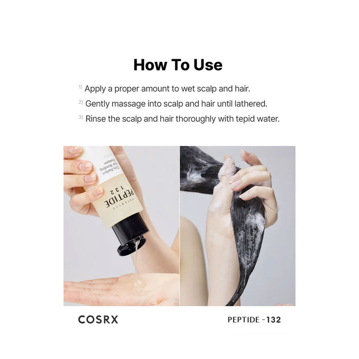 COSRX PEPTIDE-132 Ultra Perfect Hair Bonding Shampoo - Peaches&Creme Shop Korean Skincare Malta