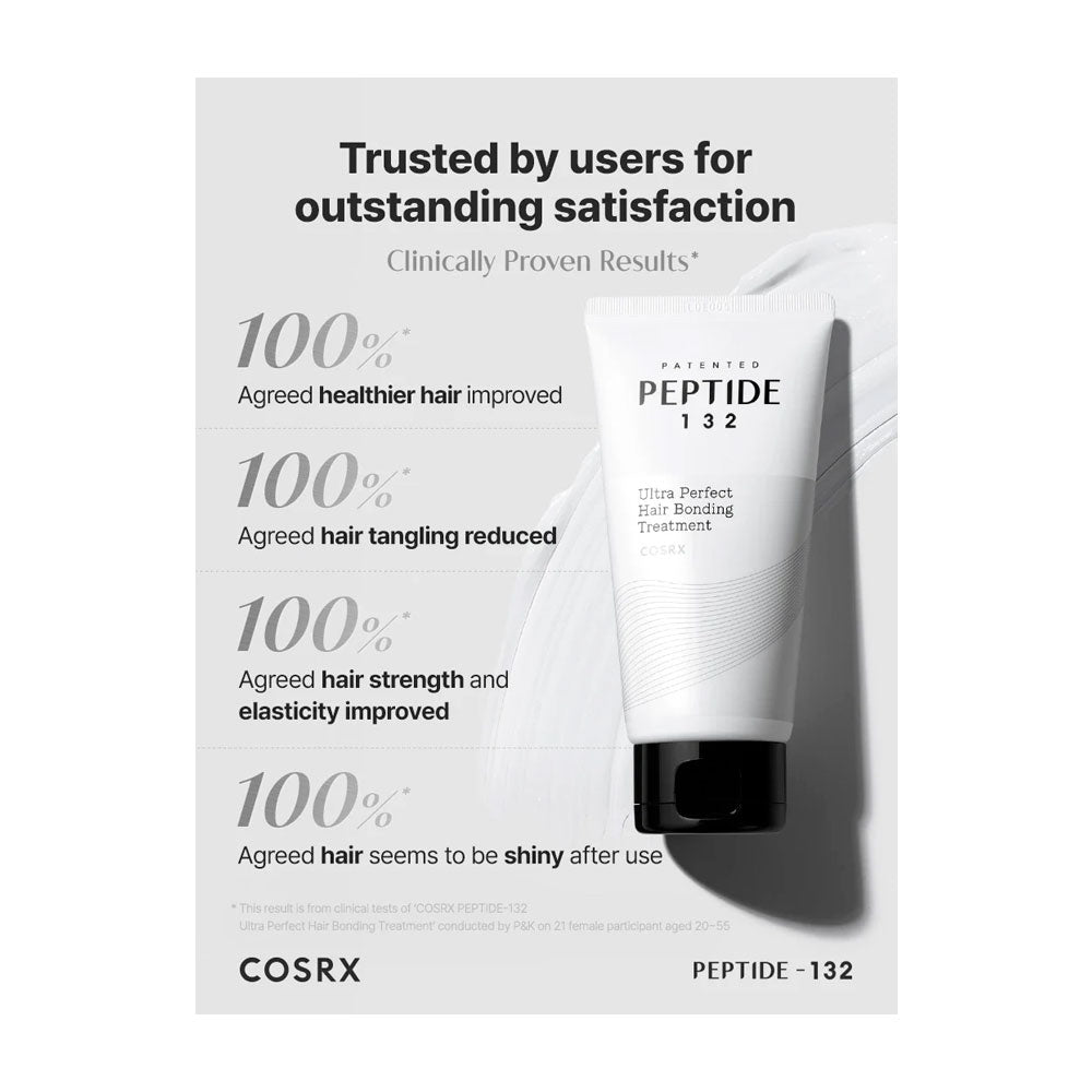 COSRX PEPTIDE-132 Ultra Perfect Hair Bonding Treatment - Peaches&Creme Shop Korean Skincare Malta
