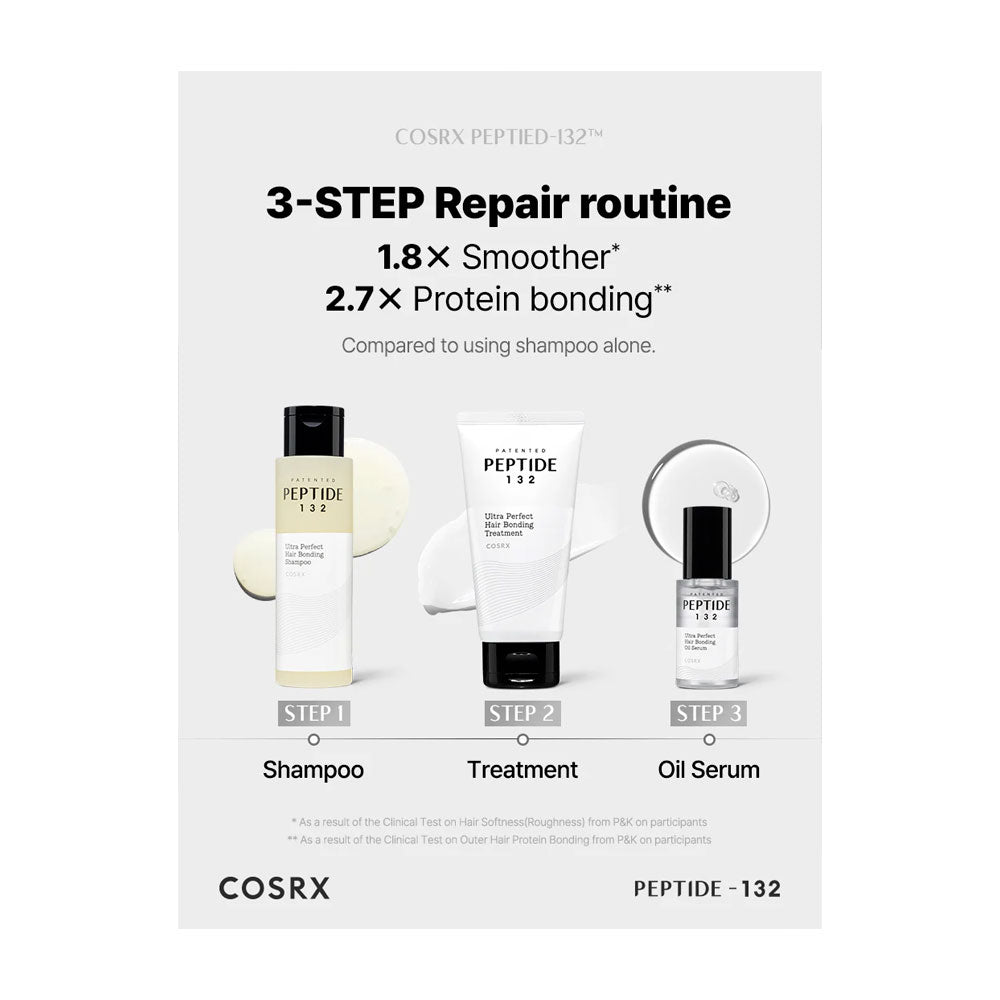 COSRX PEPTIDE-132 Ultra Perfect Hair Bonding Oil Serum - Peaches&Creme Shop Korean Skincare Malta
