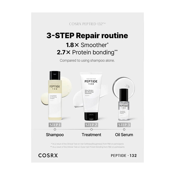 COSRX PEPTIDE-132 Ultra Perfect Hair Bonding Oil Serum - Peaches&Creme Shop Korean Skincare Malta