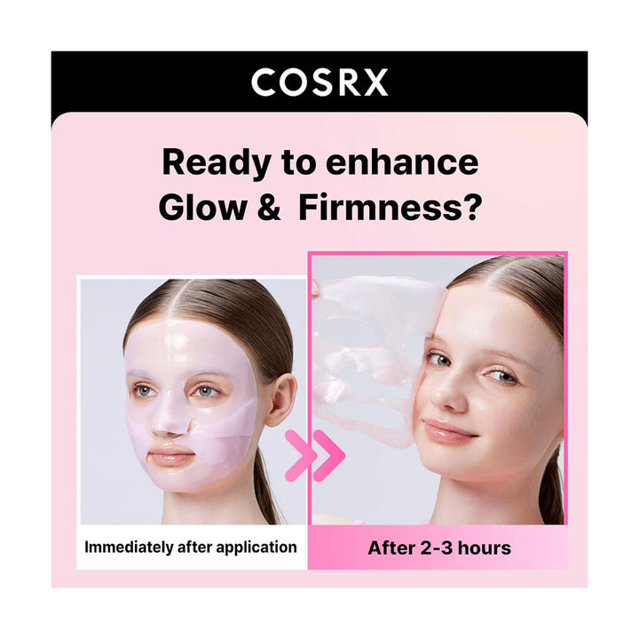 COSRX The Peptide Collagen Lifting Glow Hydrogel Mask - Peaches&Creme Shop Korean Skincare Malta