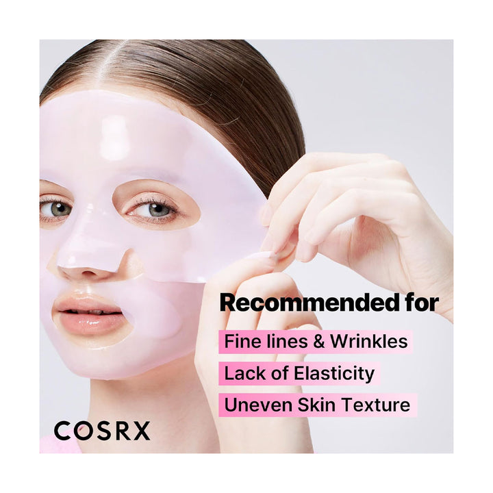 COSRX The Peptide Collagen Lifting Glow Hydrogel Mask - Peaches&Creme Shop Korean Skincare Malta