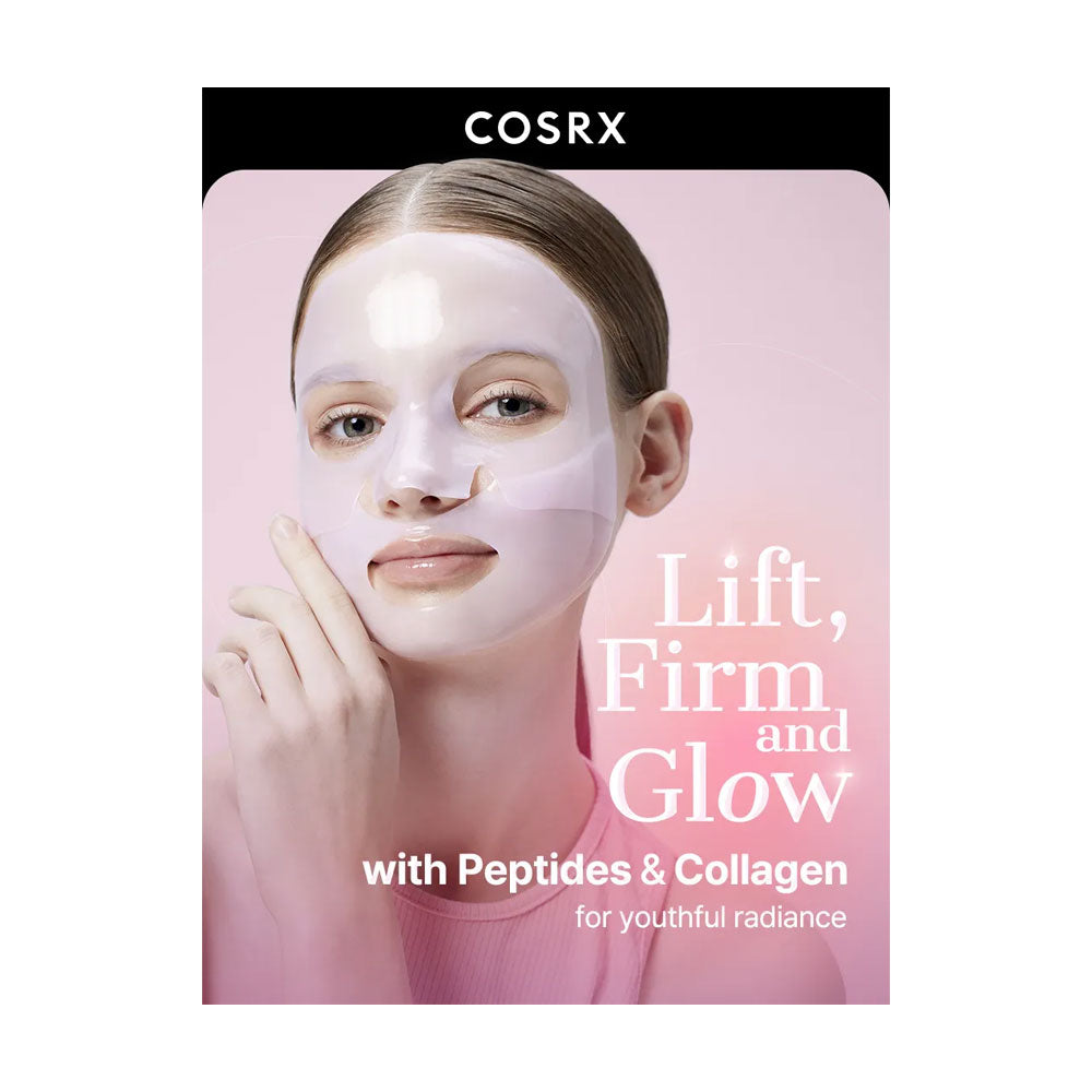 COSRX The Peptide Collagen Lifting Glow Hydrogel Mask - Peaches&Creme Shop Korean Skincare Malta
