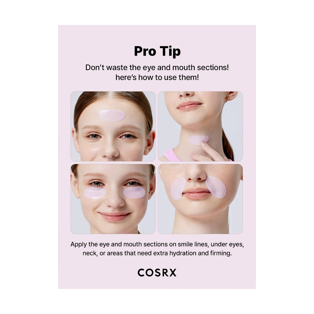 COSRX The Peptide Collagen Lifting Glow Hydrogel Mask - Peaches&Creme Shop Korean Skincare Malta