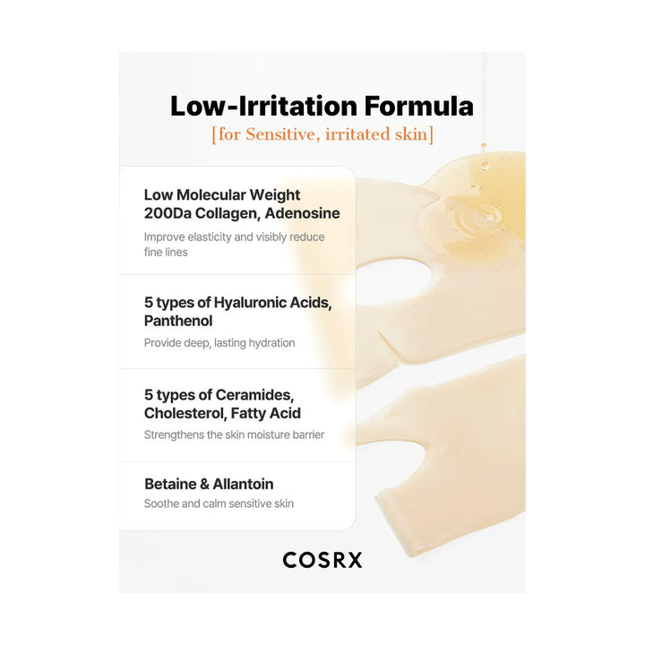 COSRX The Alpha-Arbutin Discoloration Care Hydrogel Mask - Peaches&Creme Shop Korean Skincare Malta