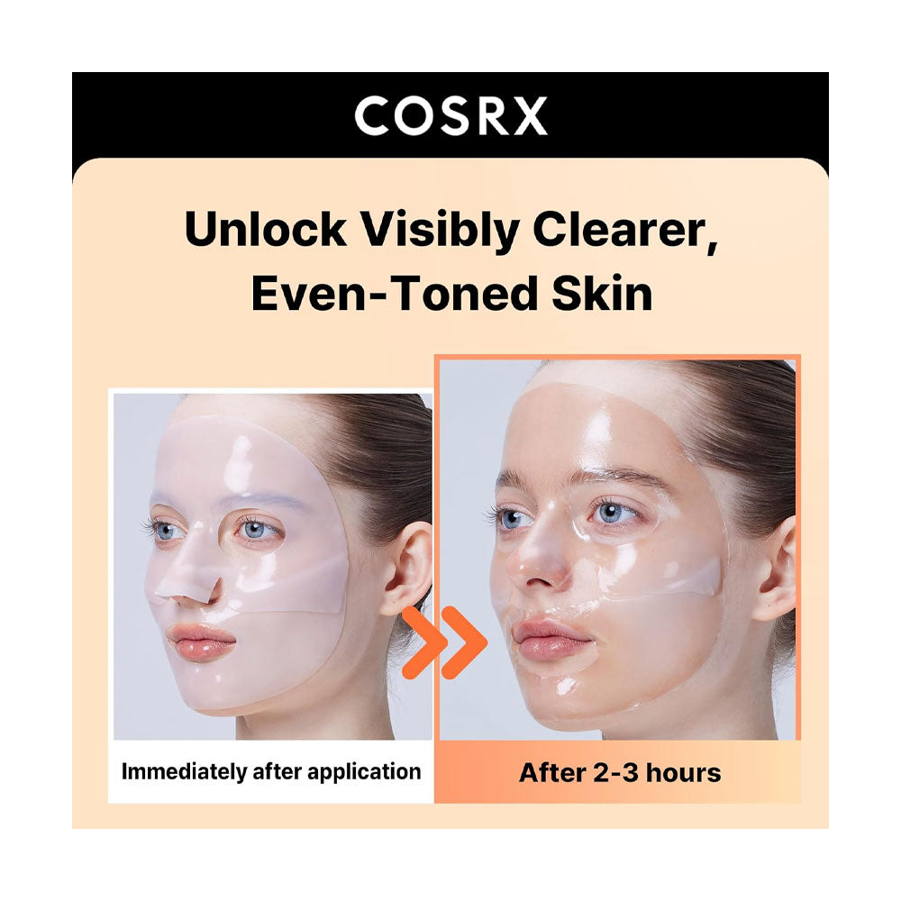 COSRX The Alpha-Arbutin Discoloration Care Hydrogel Mask - Peaches&Creme Shop Korean Skincare Malta