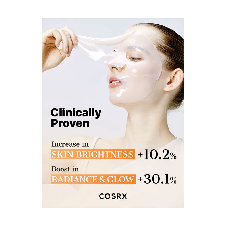 COSRX The Alpha-Arbutin Discoloration Care Hydrogel Mask - Peaches&Creme Shop Korean Skincare Malta