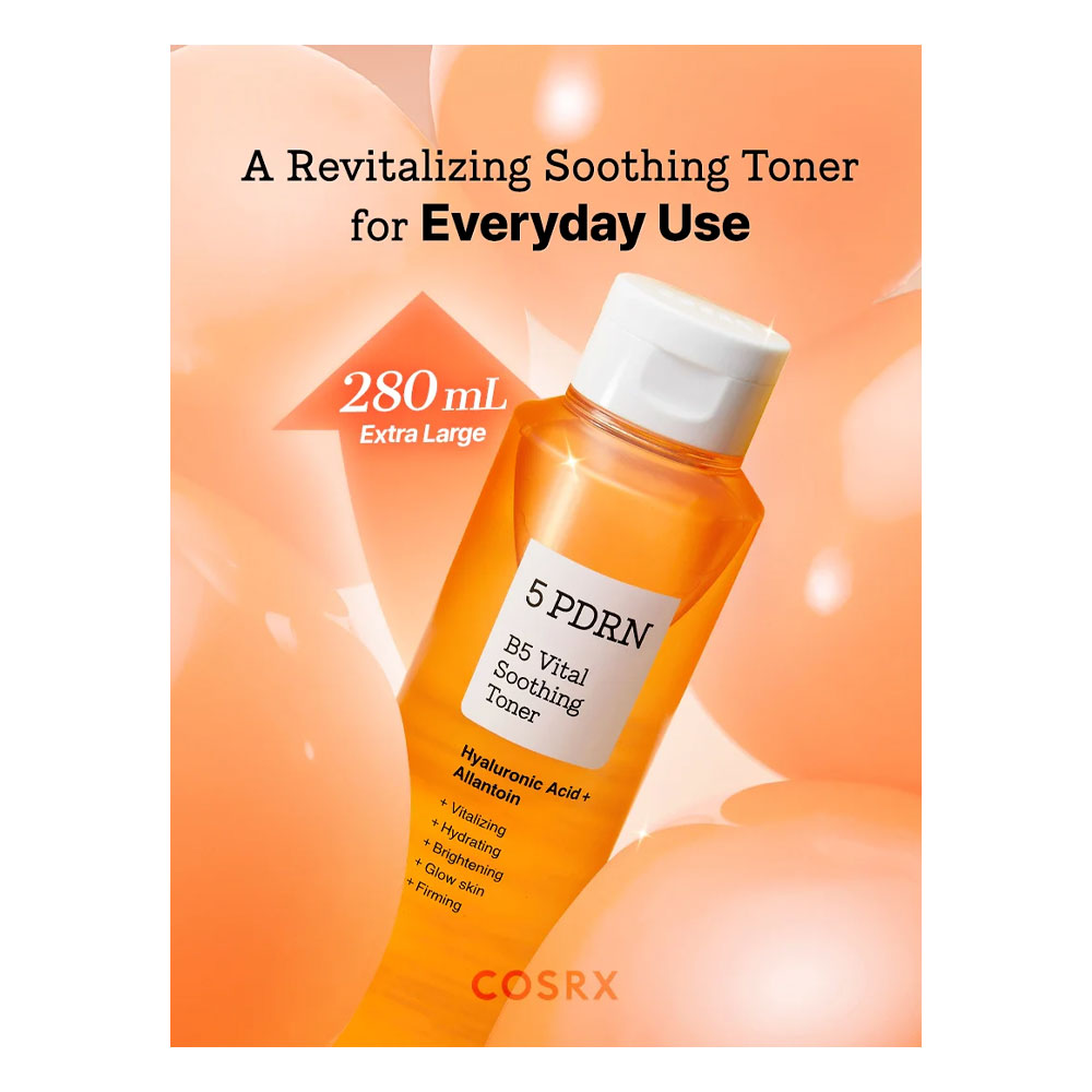 COSRX 5 PDRN B5 Vital Soothing Toner - Peaches&Creme Shop Korean Skincare Malta