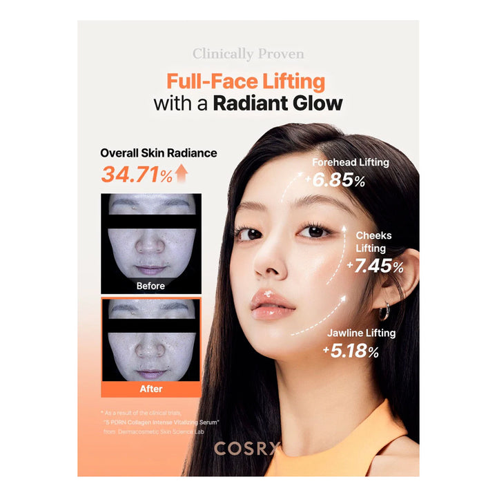 COSRX 5 PDRN Collagen Intense Vitalizing Serum - Peaches&Creme Shop Korean Skincare Malta
