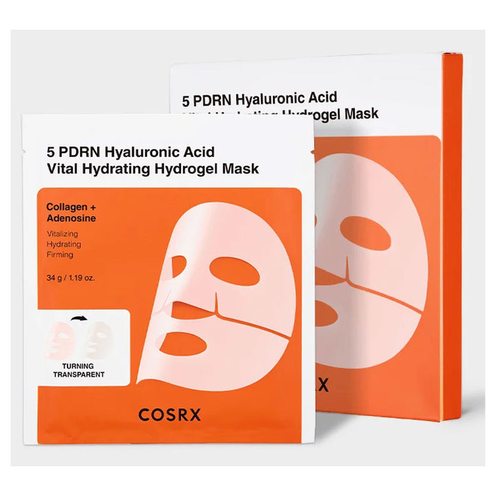 COSRX 5 PDRN Hyaluronic Acid Vital Hydrating Hydrogel Mask - Peaches&Creme Shop Korean Skincare Malta