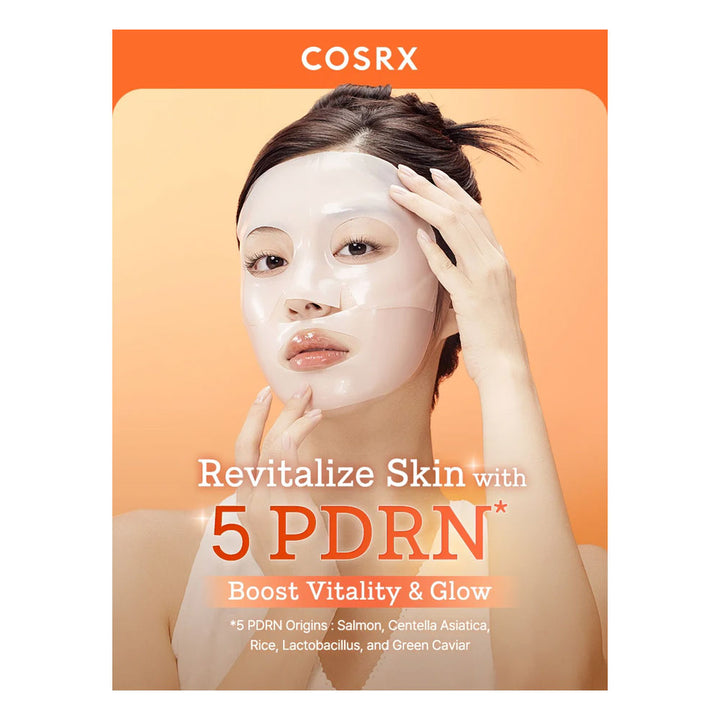 COSRX 5 PDRN Hyaluronic Acid Vital Hydrating Hydrogel Mask - Peaches&Creme Shop Korean Skincare Malta