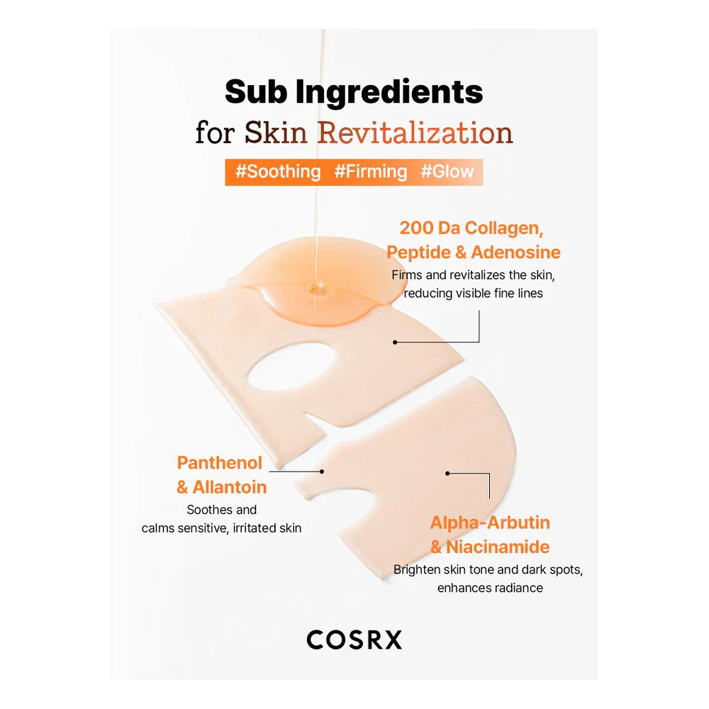 COSRX 5 PDRN Hyaluronic Acid Vital Hydrating Hydrogel Mask - Peaches&Creme Shop Korean Skincare Malta