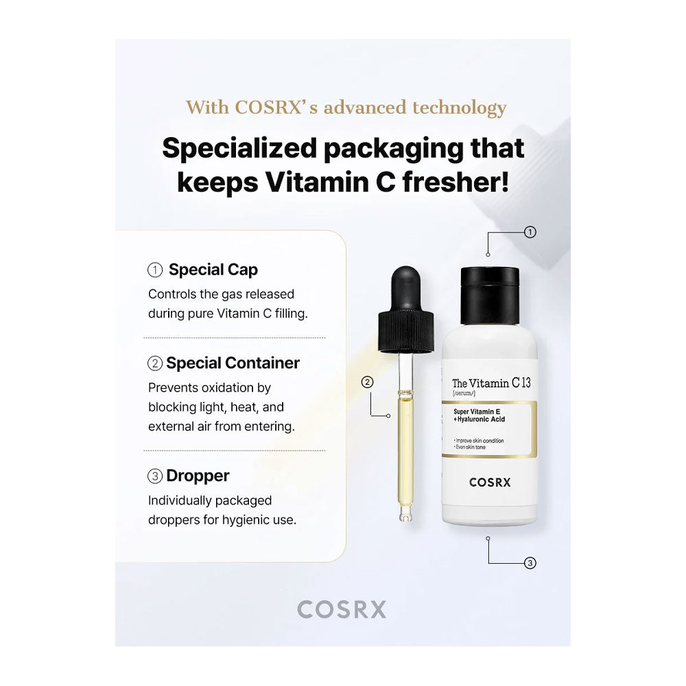 COSRX The Vitamin C 13 Serum - Peaches&Creme Shop Korean Skincare Malta