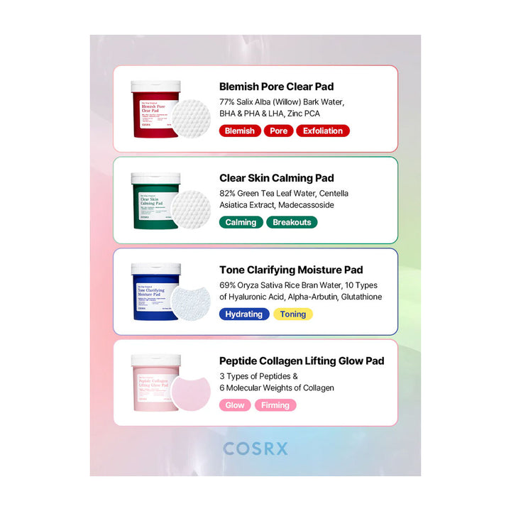 COSRX One Step Original Blemish Pore Clear Pad - Peaches&Creme Shop Korean Skincare Malta