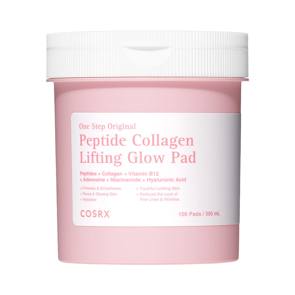 COSRX One Step Original Peptide Collagen Lifting Glow Pad - Peaches&Creme Shop Korean Skincare Malta