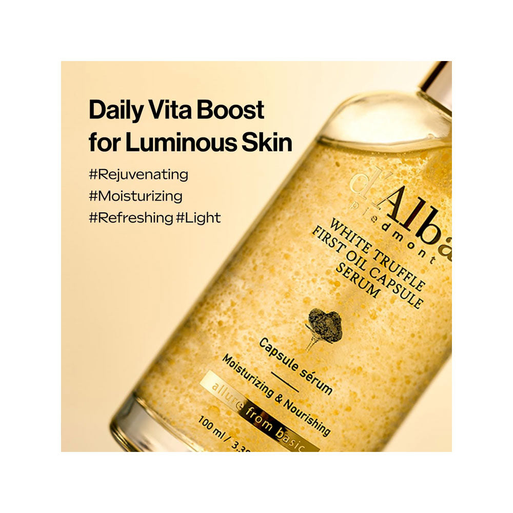 d'ALBA White Truffle First Oil Capsule Serum - Peaches&Creme Shop Korean Skincare Malta