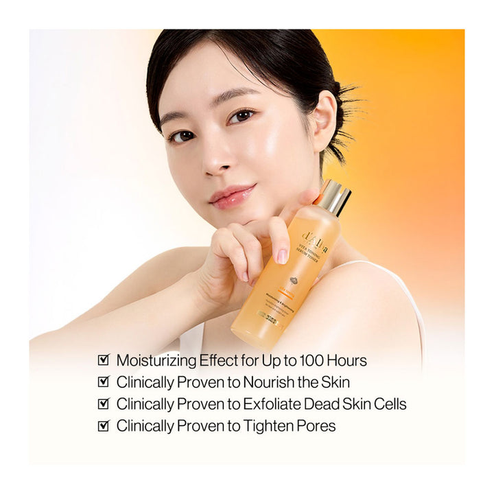 d'ALBA Vita Toning Serum Toner - Peaches&Creme Shop Korean Skincare Malta