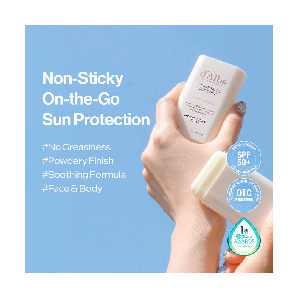 d'ALBA Air Fit Fresh Sun Stick - Peaches&Creme Shop Korean Skincare Malta