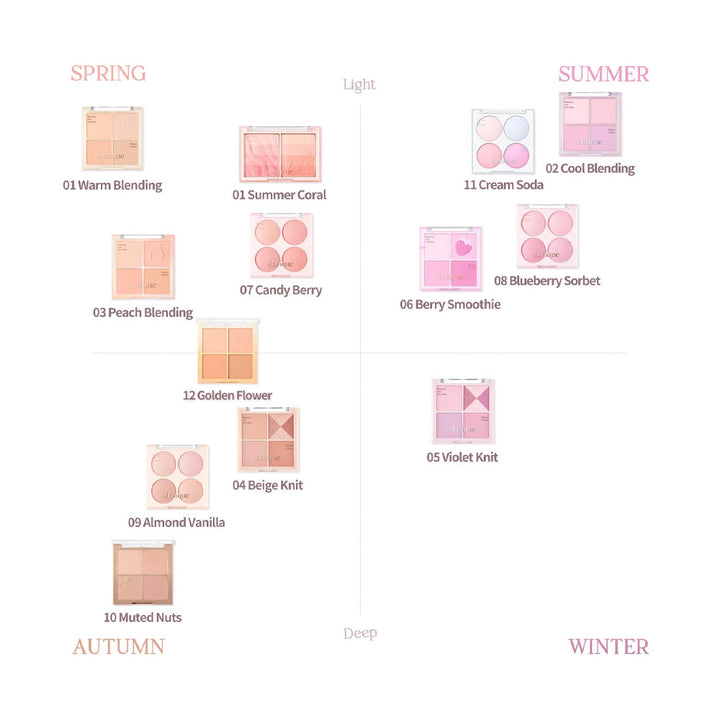 DASIQUE Blending Mood Cheek - Peaches&Creme Shop Korean Skincare  Malta
