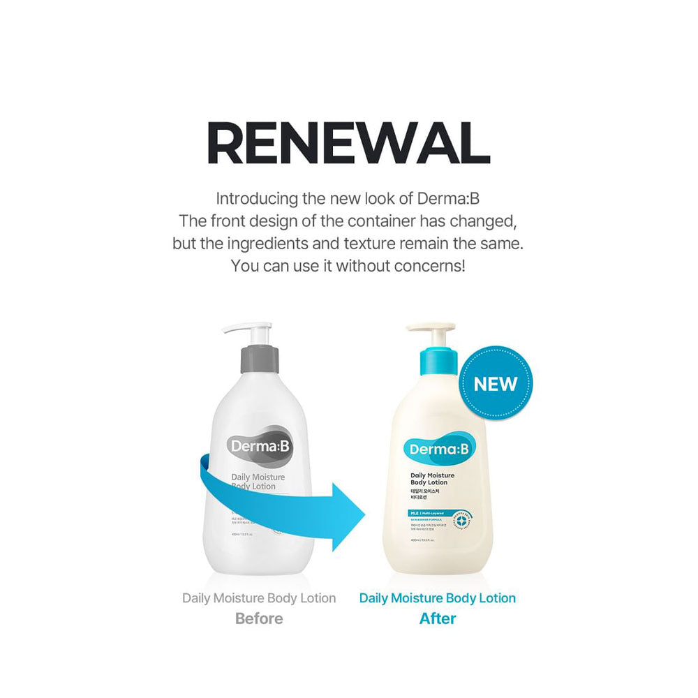 DERMA B Daily Moisture Body Lotion - Peaches&Creme Shop Korean Skincare Malta