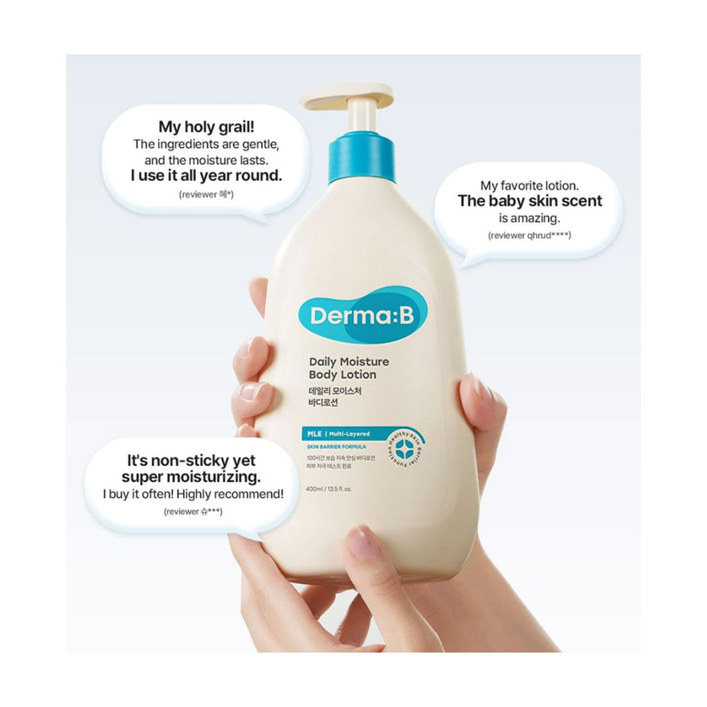 DERMA B Daily Moisture Body Lotion - Peaches&Creme Shop Korean Skincare Malta