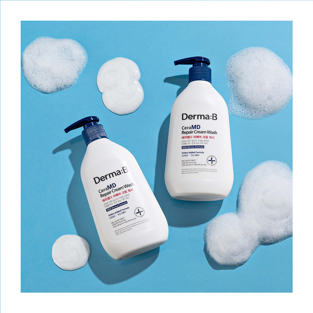 DERMA B CeraMD Repair Cream Wash - Peaches&Creme Shop Korean Skincare Malta