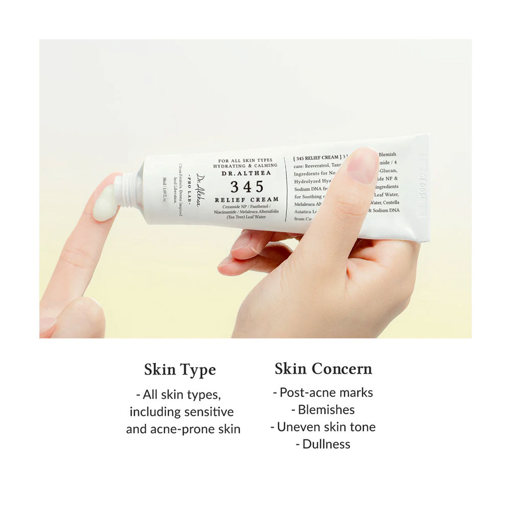 DR. ALTHEA 345 Relief Cream - Peaches&Creme Shop Korean Skincare Malta