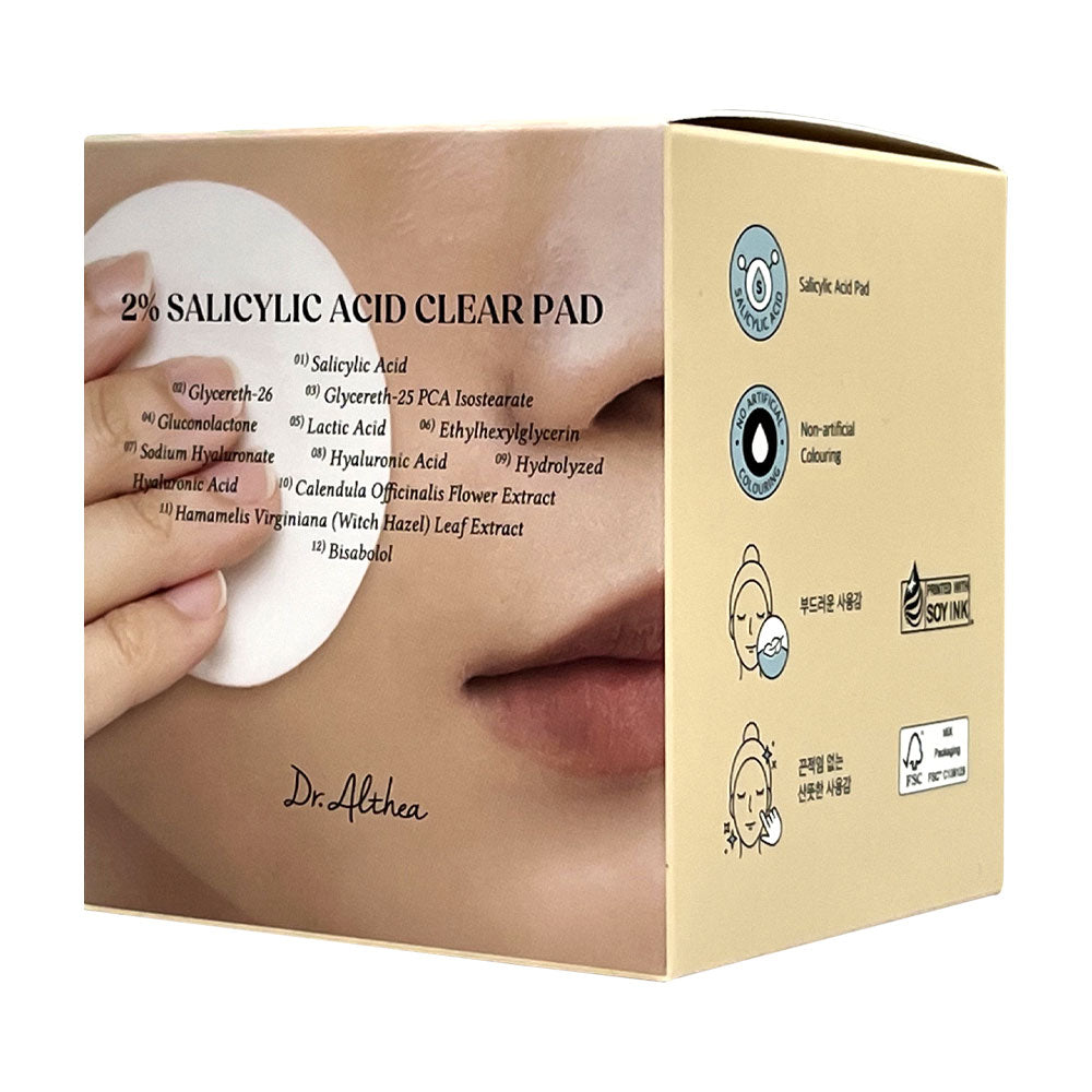 DR.ALTHEA 2% Salicylic Acid Clear Pad - Peaches&Creme Shop Korean Skincare
