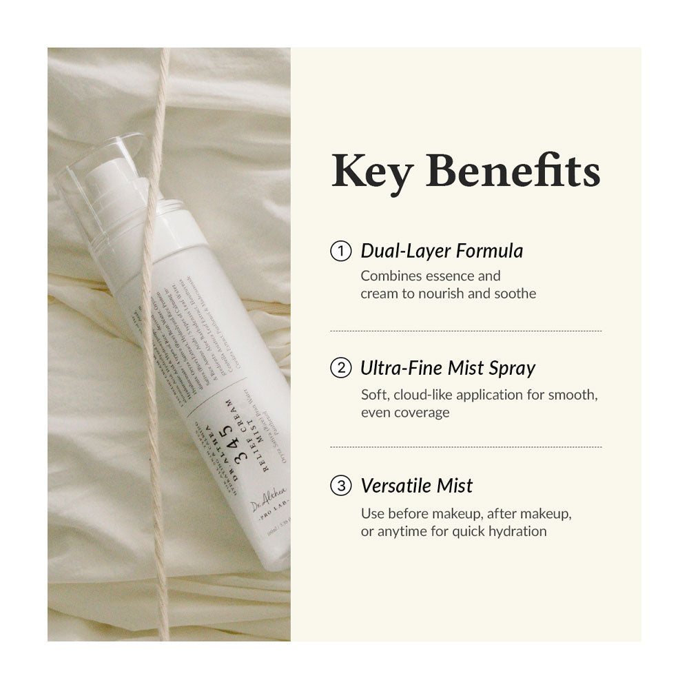 DR. ALTHEA 345 Relief Cream Mist - Peaches&Creme Shop Korean Skincare Malta