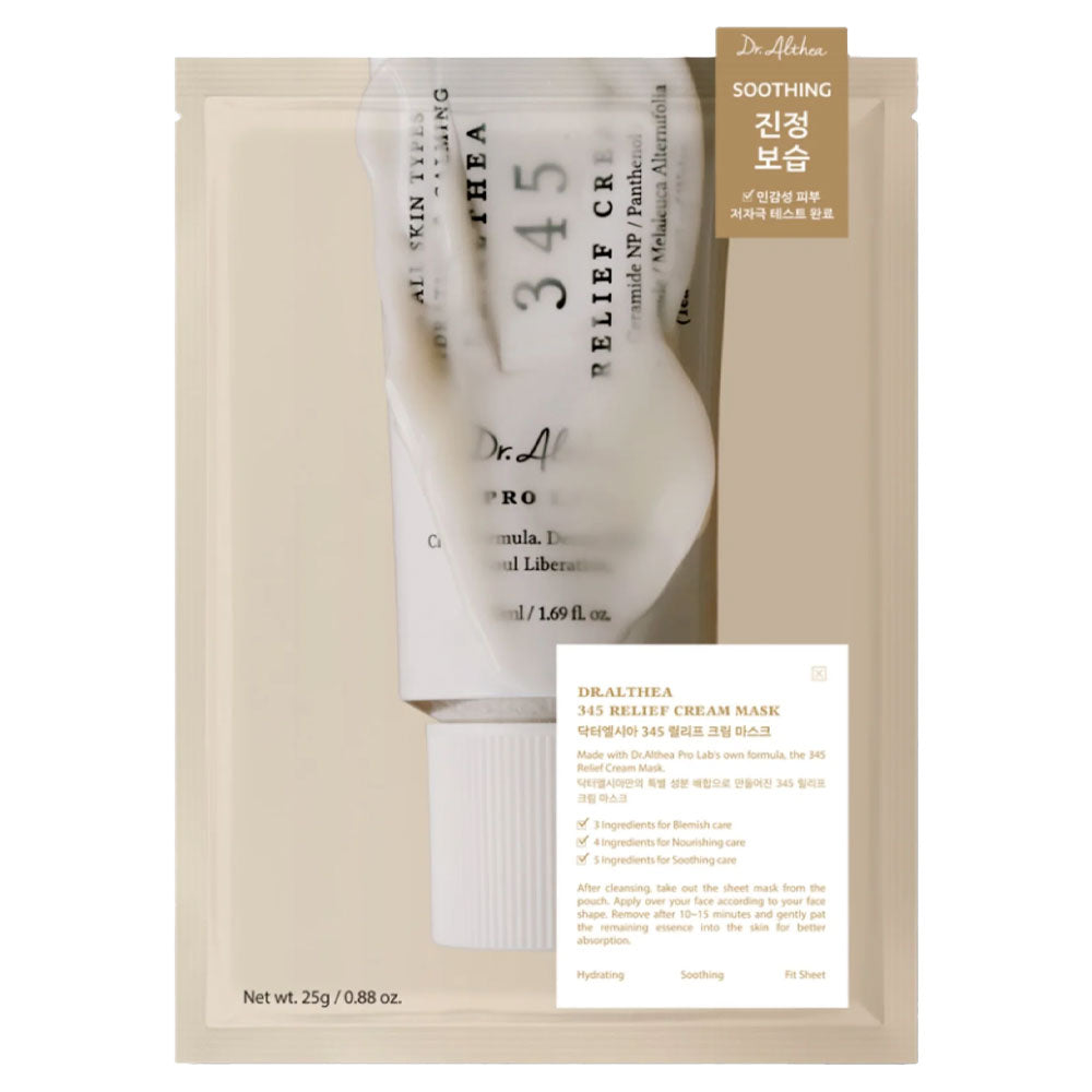 DR. ALTHEA 345 Relief Cream Mask - Peaches&Creme Shop Korean Skincare Malta